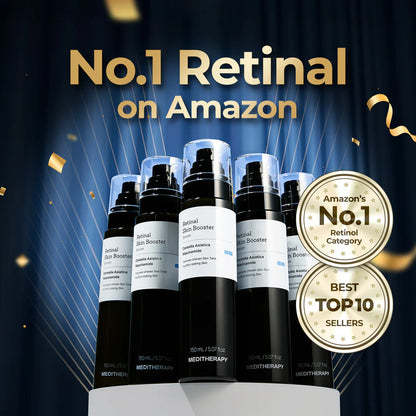 MEDITHERAPY Retinal Skin Booster Serum | Retinaldehyde, Niacinamide Anti-Aging Serum - K-Beauty Facial Serum for Fine Lines, Firming & Radiance | Hydrating Face Serum All Skin Types