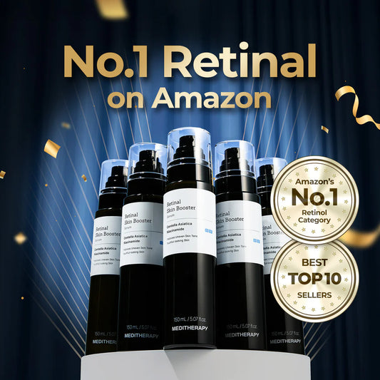 MEDITHERAPY Retinal Skin Booster Serum | Retinaldehyde, Niacinamide Anti-Aging Serum - K-Beauty Facial Serum for Fine Lines, Firming & Radiance | Hydrating Face Serum All Skin Types
