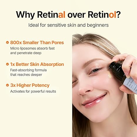 MEDITHERAPY Retinal Skin Booster Serum | Retinaldehyde, Niacinamide Anti-Aging Serum - K-Beauty Facial Serum for Fine Lines, Firming & Radiance | Hydrating Face Serum All Skin Types