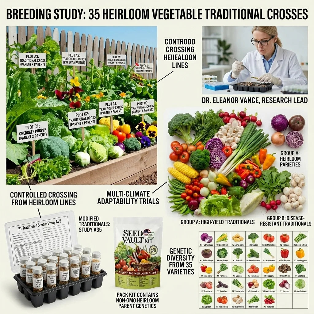 🌱 35 Heirloom Vegetable Seed Survival Kit