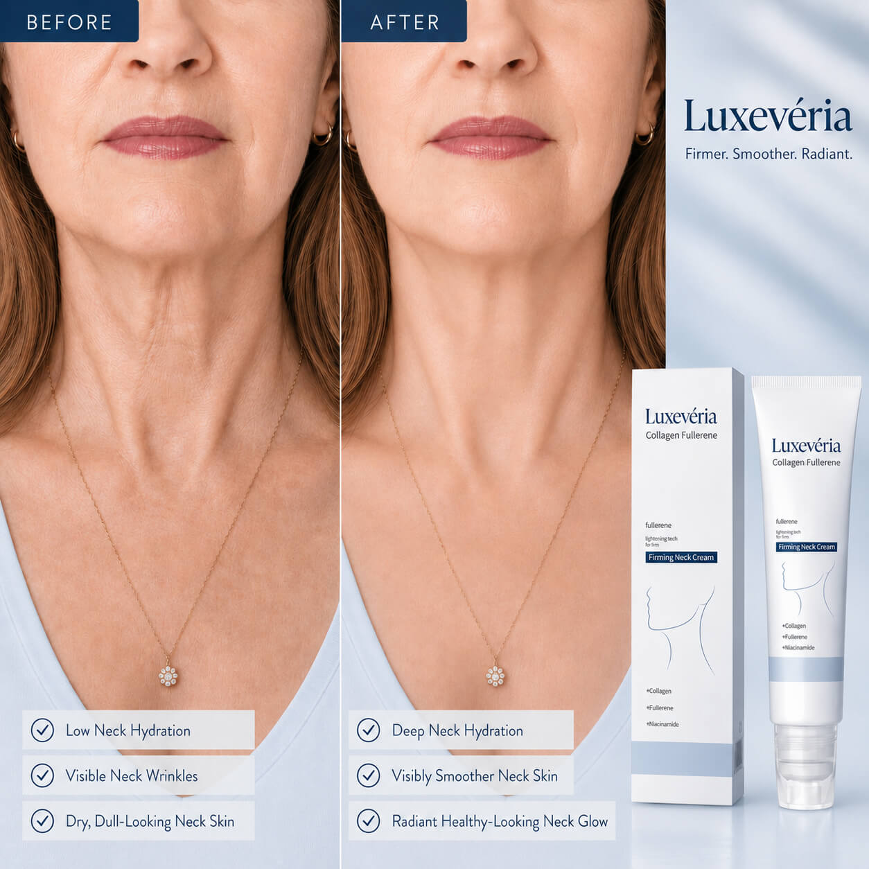 ✨ MAGIC COLLAGEN & FULLERENE NECK CREAM Lift. Tighten. Sculpt. Reverse the Look of Neck Aging in Days 💎