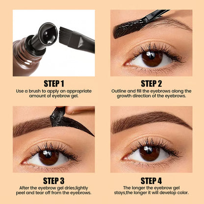 Last Day 49% OFF-5-Color Tear-Off Brow Tint – Waterproof, Long-Lasting Pigment for Precise & Wild Brows, Easy-to-Use