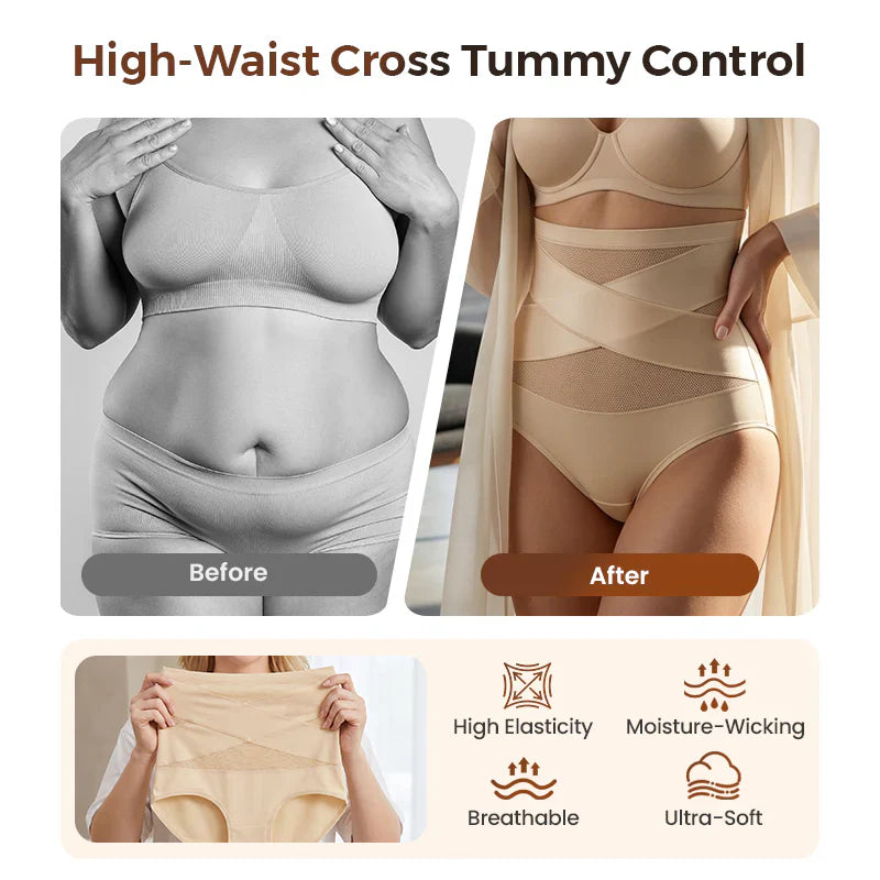 🔥Buy 1 Get 1 Free🔥 2026 Plus Size High-Waisted Tummy Control Underwear