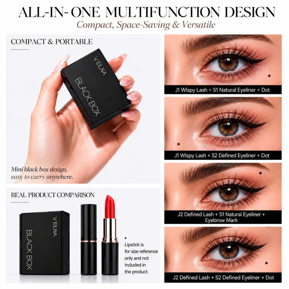 🥳2026 HOT SALE🥳💋50K+ SOLD!🔥 50% OFF!3-in-1 Kit: Eyeliner and Lower Lash Stamp