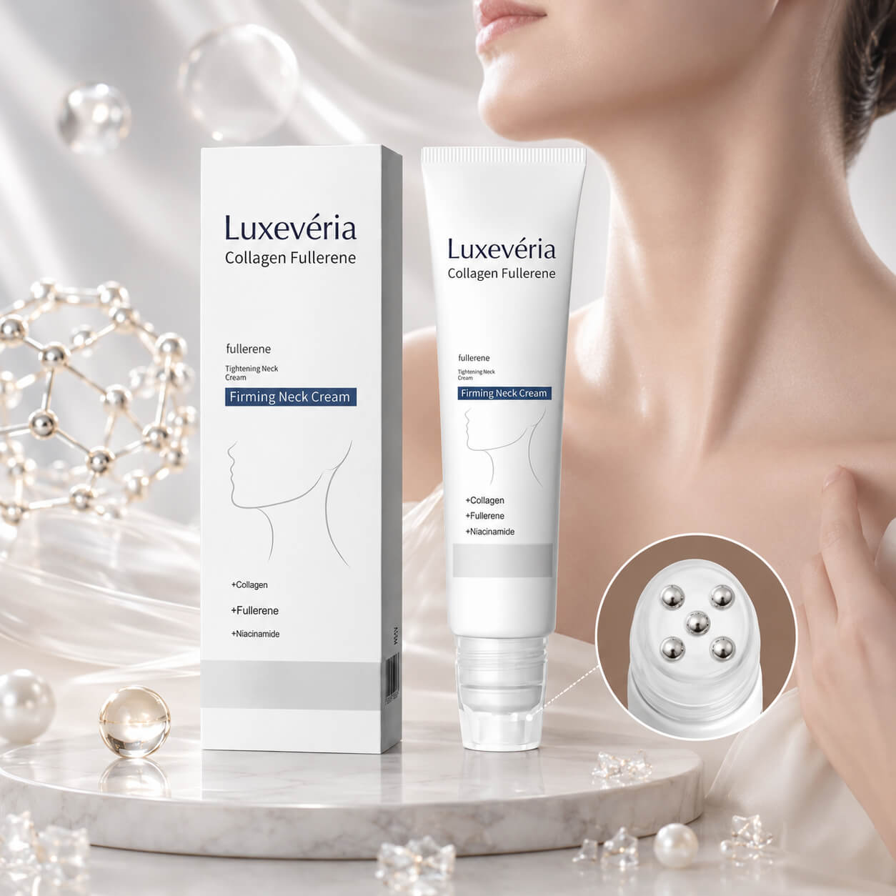 ✨ MAGIC COLLAGEN & FULLERENE NECK CREAM Lift. Tighten. Sculpt. Reverse the Look of Neck Aging in Days 💎