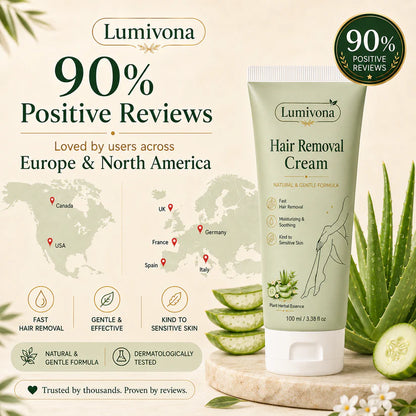 Natural Gentle Hair Removal Cream | For Women & Men, Sensitive Skin