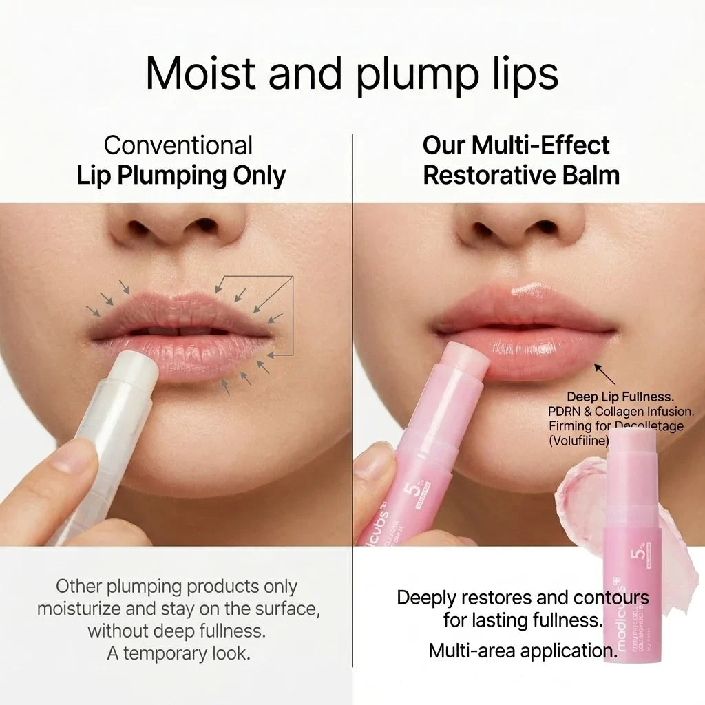 💗💗 Developed in Korea | Anti-Aging | Moisturizes & Smooths Skin | Plumps Lips, Bust, & Hips | Improves Dark Spots | Firms Skin | Pink Collagen Multi-Effect Plumping Serum Stick