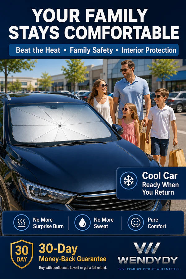 🏖️Summer Hot Sale 50% OFF☀️☂️ 🛡️2026 Upgraded Car Windshield Sun Shade Umbrella❄️