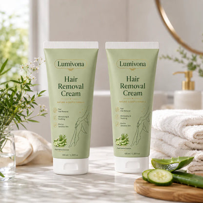 Natural Gentle Hair Removal Cream | For Women & Men, Sensitive Skin