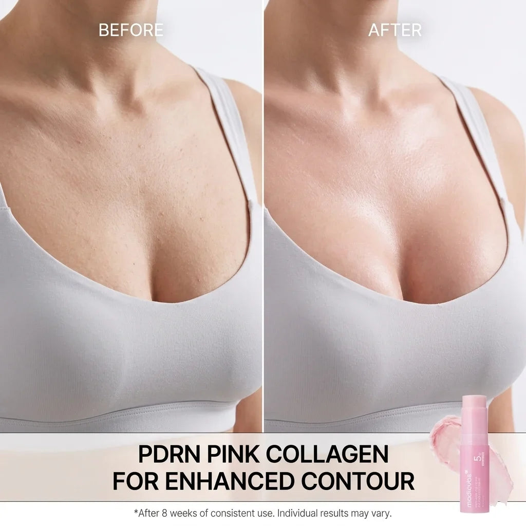 💗💗 Developed in Korea | Anti-Aging | Moisturizes & Smooths Skin | Plumps Lips, Bust, & Hips | Improves Dark Spots | Firms Skin | Pink Collagen Multi-Effect Plumping Serum Stick