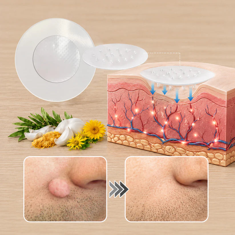 ✨ShapeOil®2-in-1 Microneedle & Hydrocolloid Patch🍀| Removes Raised Moles, Acne, Flat Warts & Skin Tags | Helps Improve Wrinkles, Scars & Blemishes | Invisible Patches for Face & Body