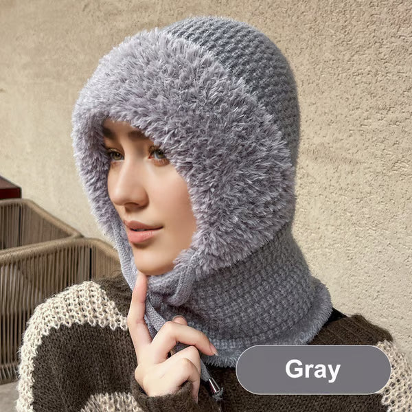 🔥Women's Winter One-Piece Knitted Beanie Scarf Mask 3-in-1 Balaclava