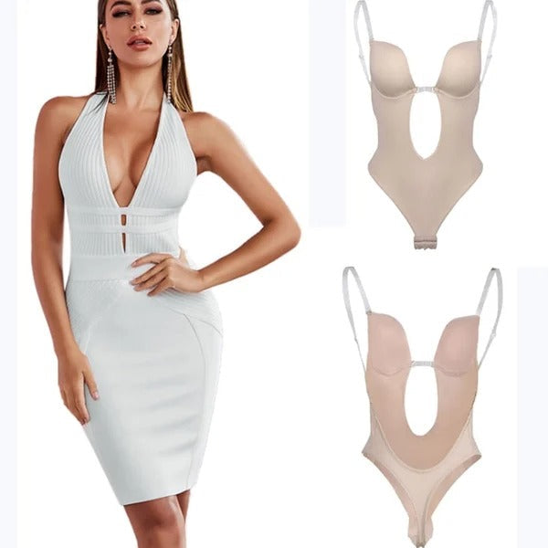 2023  Plunge Backless Body Shaper Bra