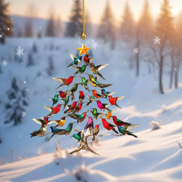 🐦🎄Hummingbird Christmas 2D Acrylic Ornament
