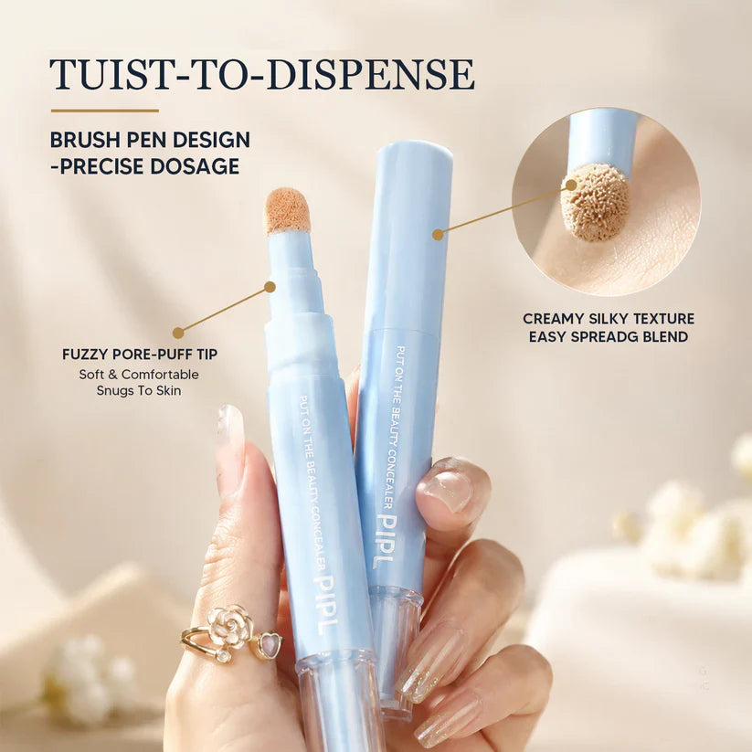 1Pc PIPL Moisturizing Concealer Face Brightening Concealer Covering Acne Scar and Dark Circles Under Highlighter Stick Concealer