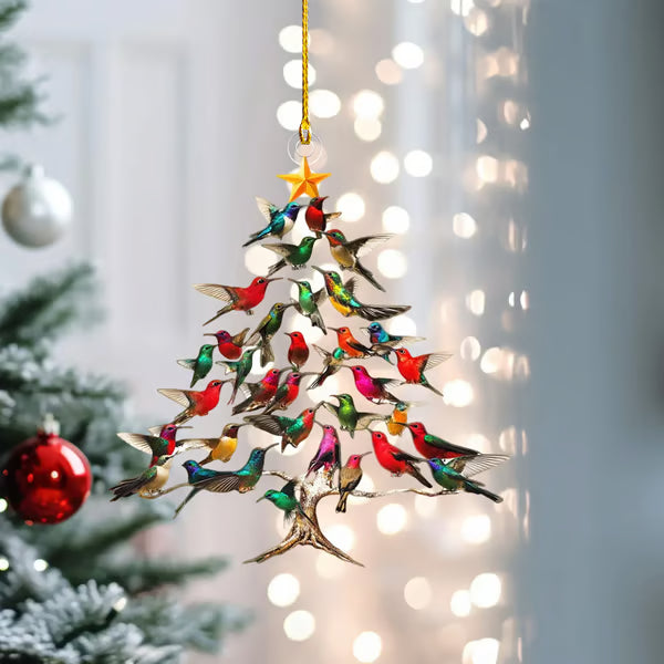 🐦🎄Hummingbird Christmas 2D Acrylic Ornament