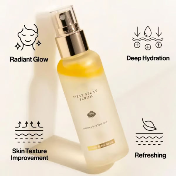 First Spray Serum - Authentic Face Glow Serum - Lightweight & Vegan Serum Face Spray（🔥The more you buy, the better the deal🔥）