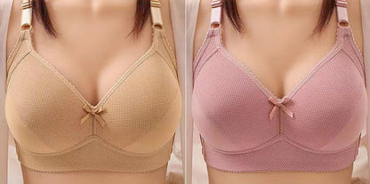 Plus size underwear bra Underwear Wire Free Comfort Soft Thin Breathable