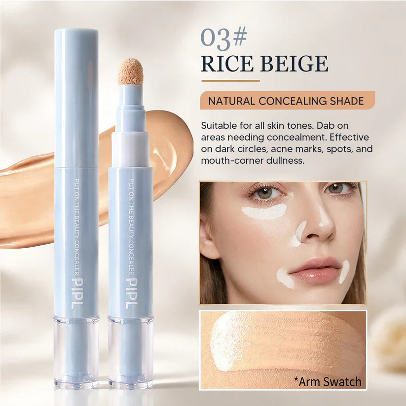 1Pc PIPL Moisturizing Concealer Face Brightening Concealer Covering Acne Scar and Dark Circles Under Highlighter Stick Concealer