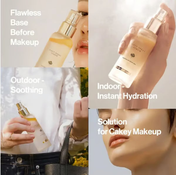 First Spray Serum - Authentic Face Glow Serum - Lightweight & Vegan Serum Face Spray（🔥The more you buy, the better the deal🔥）