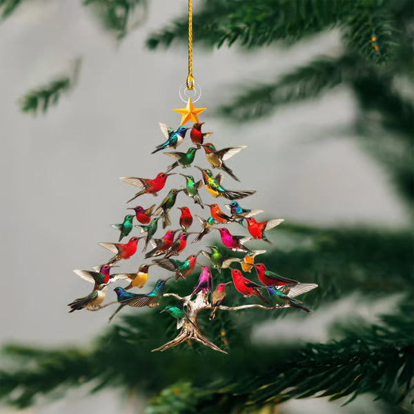 🐦🎄Hummingbird Christmas 2D Acrylic Ornament